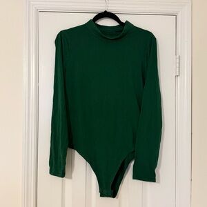 Forest Green Long Sleeve Bodysuit
